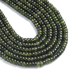 150PCS 2x4mm Natural Green Garnet Jades Stone Rondelle Beads Abacus Disk Stone Beads Round Loose Spacer Gemstone for DIY Bracelet Necklace Jewelry Making - color: Green garnet Stone, size: 2x4mm Abacus Disk
