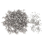 304 Stainless Steel Crimp Beads 2.0mm and End Caps 4x8mm Set 200pcs for Jewelry DIY Making and Repairing - color: Crimp Beads and End Caps Set, size: 2.0mm and 4x8mm