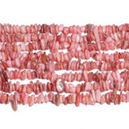 Chip Shell, 260pcs 5-8mm Irregular Shell Beads with Holes, Pink Shell & Rose Quartz Like Chip Beads for Jewelry Making - color: Pink