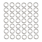500 pcs Stainless Steel Split Rings Jump Rings Connector Rings for Jewelry Making Necklaces Bracelet Earrings Keychain DIY Craft (12609-8mm) - size: 8mm