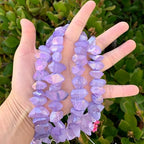 Adabele 30 Inch Natural Raw Healing Crystal Quartz Nugget Drilled Gemstone Loose Beads Violet Tanzanite AB Titanium Coated Chakra Gem Stone Spacer for Jewelry Craft Making GA-B9 - color: Violet Tanzanite Ab, size: 30 Inch/2 Strands