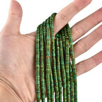 170pcs 4x2mm Green Turquoise Heishi Disc Rondelle Spacer Natural Stone Semi Precious Gemstone Loose Beads for Jewelry Making 15 inch - color: Green Turquoise, size: 4x2mm