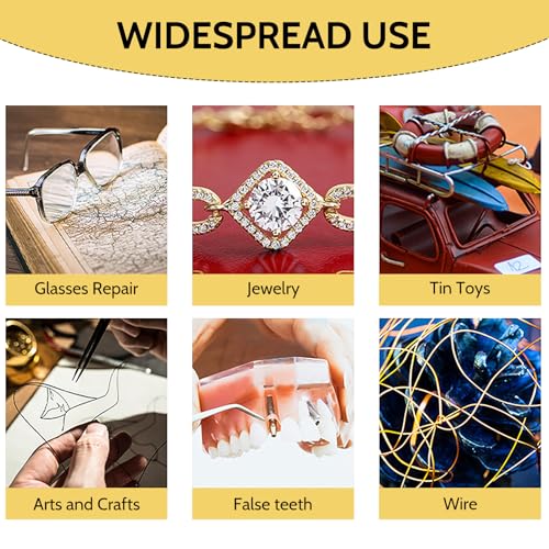 Jewelry Spot Welder Machine, 30A Professional Spot Welder for Gold Silver Platinum, Handheld Pulse Arc Spot Welding Machine for Jewelry DIY Precision Repair (Yellow)