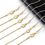 Topacket 24 Pack Necklace Chains Bulk,Gold Plated Snake Necklace Chains for Jewelry Making 16 Inches - color: Gold, size: 16inches