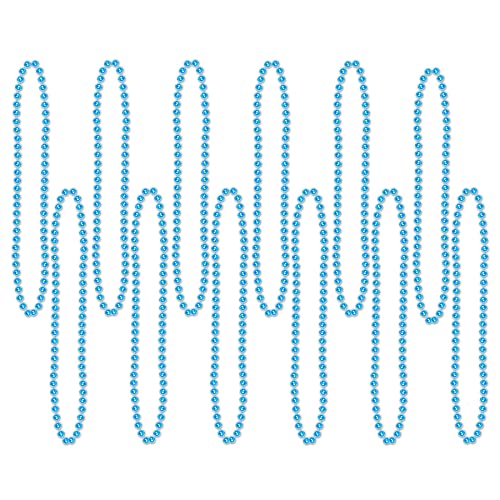 Party Beads - Small Round - size: 12-Pack, style: Turquoise (12-Pack)