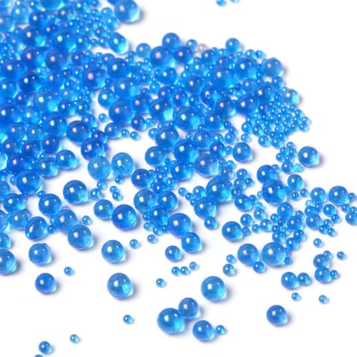 Acrylic Micro Beads 0.5-3mm -40000 Pcs- Premium Seed Beads for Resin Art, Nail Art, Jewelry Making, DIY Crafts, Model Building, Vase Filler & Decorative Scatter (Royal Blue) - color: Royal Blue