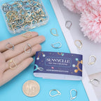 SUNNYCLUE 1 Box 100Pcs Real 24K Gold Plated Stainless Steel Earring Hooks Leverback Earring Findings French Ear Wires Earrings Clasps Lever Back Ear Hooks Leverbacks for Jewelry Making DIY Crafts - color: 100Pcs 24K Gold Plated & Stainless Steel