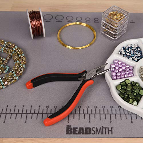The Beadsmith Chain Nose Pliers – Fine Tips – 5 inches (127mm) – Ergonomic Handle with Double Leaf Springs – Jewelry Making Tool for Creating Bracelets, Earrings and Necklaces - size: Chain Nose - 5"