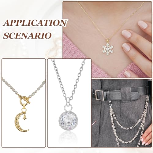 PATIKIL 2 Pcs Bails for Jewelry Making, 12.5mm Pendant Bail Connector Double Bail Clasps for Bracelet Necklace Pendants Dangle Charm DIY Craft, Gold