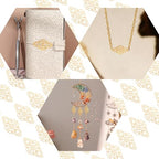 Hollow Filigree Charms - color: Antique Gold