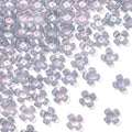 100pcs Cherry Blossom Beads, 5-Petal Acrylic Flower Beads, Mini Spacer Hair Accessories Halloween Christmas for Bracelets Earring Jewelry Making- Gray - color: Gray