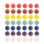 7 Chakra Gemstone Beads 10mm Polished Round Smooth Natural Chakra Stone 35pcs Healing Crystals and Stones for Jewelry Making Crafting 15Inch(7 Chakra Stone,10mm) - color: 7 Chakra, size: 10mm