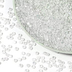 1000pcs Crystal Glass Beads 4mm Bulk Faceted Bicone Spacer Beads for DIY Jewelry Making - color: white AB, size: 4mm
