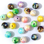 Mixed Lots Shiny AB Color Acrylic Bead DIY Beading Hairband Bracelets Necklace Craft Embelishment (Mixed Colors-Milk) - color: Mixed Colors-milk