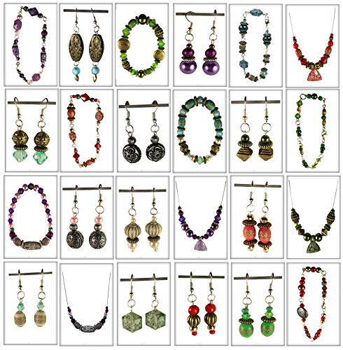 Adults Deluxe Jewelry Making Beads Mix Pliers Findings Starter Kit Gift Set