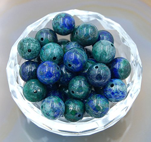 AD Beads Natural Gemstone Round Spacer Loose Beads (6mm 100pcs, Lapis Lazuli Chrysocolla) - color: Lapis Lazuli Chrysocolla, size: 6mm 100pcs