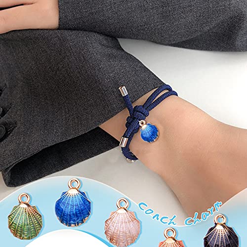 60pcs Alloy Ocean Starfish Seashell Conch Charms Colorful Enamel Ocean Life Sea Animal Pendants Charms Craft Supplies for Woman DIY Jewelry Making Birthday Wedding Party Favor Gifts