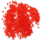 Perlin Glass Seed Beads 3mm 8/0 Round Mini Small Pony Beads 3300pcs for Making Earrings Bracelets Pendants Waist Jewelry DIY Handmade Transparent Color Kit (Red) - color: Red