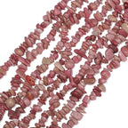 30in Rhodochrosite Natural Chip Stone Beads 5-8mm About 230pcs, Irregular Drilled Light Rosy Pink Bead for Bracelets Jewelry Making Supplies for Adults, DIY Crafts. - color: Rhodochrosite