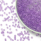 1000pcs Crystal Glass Beads 4mm Bulk Faceted Bicone Spacer Beads for DIY Jewelry Making - color: crystal violet, size: 4mm