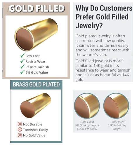 5pcs Adabele Real 1/20 14K Gold Filled 10mm (0.4 Inch) Small Italian Rectangle Lobster Trigger Clasps Open Jump Ring for DIY Craft Jewelry Making JK3-B1 - color: 14K Gold Filled, size: 10mm (0.4") Small - 5pcs