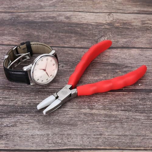 Nylon Jaw Pliers for Jewelry Making Non-Scratch C-Type Pliers with Anti-Slip Handle Round & Flat Nose Design for Wire Bending(Square headed pliers) - style: Square headed pliers