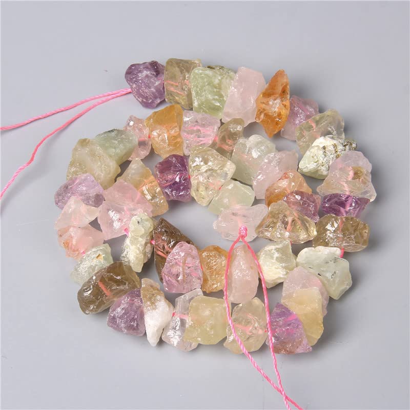 10-13mm Natural Irregular Freeform Raw Mixed Quartz Stone Nugget Beads Reiki Crystal Healing Minerals Quartz Bead DIY Jewelry Making - color: Mixed Quartz