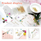 TOAOB 200pcs 24mm Eye Pins for Jewelry Making Gold Silver Brass Wire Open Head Pins Findings for DIY Crafts Necklaces Bracelets Earrings - size: 24mm