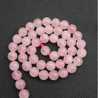 180pcs Adabele Natural Rose Quartz Pink Crystal Healing Gemstone 4mm (0.16 Inch) Small Round Beads Gem Stone Spacer for DIY Craft Jewelry Making GS10-4 - color: Rose Quartz, size: 4mm (180pcs/2 strands)