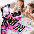 BLmukce Charm Bracelet Making Kit for Girls Ages 8-12, DIY Jewelry Making Kit & Craft Set with Beads, Charms & Necklace Supplies Birthday Christmas Gift for Kids 4-6 7 8 Years Old Girl - color: Red