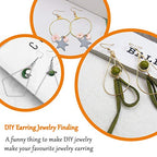 120Pcs Beading Hoop Earrings for Jewelry Making,Round Beading Earrings Hoop Bulk Jewelry Making Beadings Supplies Teardrop Rhombus Geometric Earring Hoops for DIY Craft Earring Hoops(Gold K/White K) - color: Gold K and White K 2