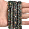 300pcs Natural Indian Agate Heishi Spacer Beads 2x4mm Genuine Real Disc Stone Beading DIY Charm Smooth Loose Gemstone Beads for Jewelry Making Bracelets Necklaces Earrings Crafts - color: Indian Agate