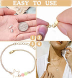 Dailyacc 925 Sterling Silver Lobster Clasp with Closed Jump Rings Gold Necklace Clasps and Closures for Jewelry Bracelet Extender,Made in Italy - color: 6pcs | 3 Gold + 3Silver, size: 0.47IN/12MM