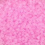 4mm Frosted Glass Seed Beads for Jewelry Making, 1000pcs Tiny Glass Bead Matte Pony Loose Spacer Beads for Beading, Friendship Bracelet, Pendants, Necklaces, DIY Crafting, Bright Pink - color: Bright Pink