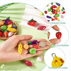 Craftdady Fruit Dangle Charms Pendants Cute Resin Food Pendants Apple Orange Pineapple Strawberry Pendants Lovely Vegetable Mushroom Charms for DIY Craft Earring Bracelet Necklace Jewelry Making - color: Mixed Color Fruit