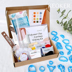 Keoker Polymer Clay Jewelry Making Kit, 103 PCS Clay Earring Making Kit for Teens and Adults, Fashion Designer Kits, Polymer Clay Earrings Kit Crafts, Great Gifts - color: basis