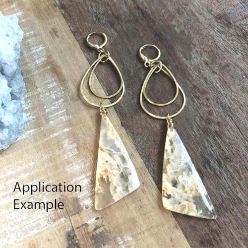 Adabele 50pcs Silver Teardrop Beading Hoop Link Jewelry Findings 25mm Long Geometric Connector Open Back Bezel Frame for DIY Craft Jewelry Making CF70-3 - size: Teardrop Shape (0.98 Inch)