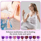 Gerrii 50 Pcs Heart Healing Stone Bulk Quartz Heart Inspirational Stones Gift for Women Love Pocket Polished Natural Energy Balancing Meditation 0.8 Inch(Purple) - color: Purple