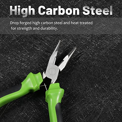 SPEEDWOX Mini Long Nose Pliers with Wire Cutter, Precision Fine Beading Pliers with Non-Serrated Jaws, Precision Jewelry Making Tool for Small Object Gripping - style: Long Nose Pliers with Cutter