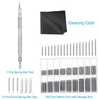 Anezus Watch Link Remover Kit with Spring Bar Tool Watch Band Tool and 360 Pcs Watch Strap Link Pins for Watch Repair and Watch Band Removal