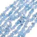 30in Aquamarine Natural Chip Stone Beads 5-8mm About 230pcs, Irregular Drilled Sky Blue Bead for Bracelets Jewelry Making Supplies for Adults, DIY Crafts. - color: Aquamarine