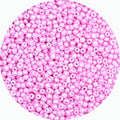 2mm Glass Seed Beads Bulk, Light Pink 12/0 Tiny Round Seed Bead, Small Mini Pony Craft Beads for Bracelet Necklace Wrist Jewelry Making Beading Weaving DIY Crafts Supplies - color: Light Pink