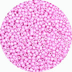 2mm Glass Seed Beads Bulk, Light Pink 12/0 Tiny Round Seed Bead, Small Mini Pony Craft Beads for Bracelet Necklace Wrist Jewelry Making Beading Weaving DIY Crafts Supplies - color: Light Pink