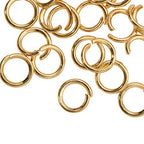 DanLingJewelry 200Pcs 304 Stainless Steel 19 Gauge Open Jump Rings 7mm for Jewelry Making Connectors Jewelry Finding Golden Color - color: 200 pcs - ф7mm δ 1mm - Golden