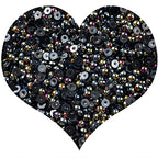 1000pcs 5mm Half Pearl Beads Flatback Pearl Beads Half Round Plastic Pearls for Crafts Scrapbooking Embellishment Nail Art(Black AB) - color: Black AB, size: 5mm