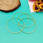 440pcs 60mm Earrings Beading Hoop for Jewelry Making,Beading Hoop Earrings Hypoallergenic Round Earrings Open Bezel Linking Ring for Jewelry Finding Supplies DIY Craft Earring Women Gifts(Gold) - color: Gold