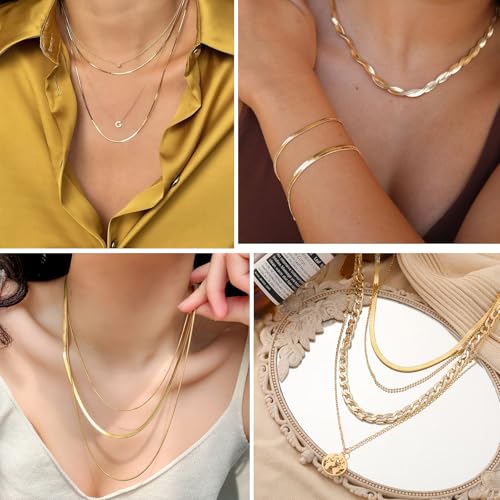 33 Feet Gold Snake Chains Roll, 2mm 18K Gold PVD Plated 304 Stainless Steel Flat Snake Chain Bulk Spool for Jewelry Making DIY Craft - color: 2.0mm Gold Flat Snake Chains