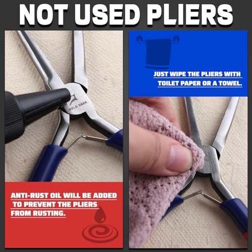 Bent Nose Pliers - Mini Jewelry Pliers with Comfort Grip Handles For Bending Wire & Gripping - style: Bent Nose Pliers with Smooth Jaw