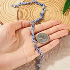 1Strand 2 Hole Natural Blue Spot Jasper Beads Natural Stone Tila Beads Gemstone Connector Beads for DIY Multi-Strand Necklace Bracelet Jewelry Making - color: Natural Blue Spot Jasper