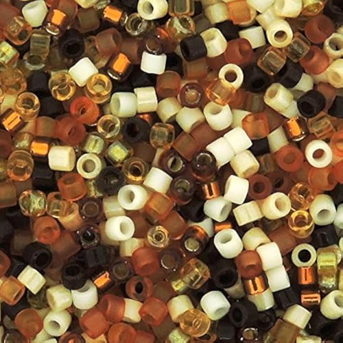 Miyuki Delica Seed Beads Size 11/0 Wheatberry Mix 7.2g Tube
